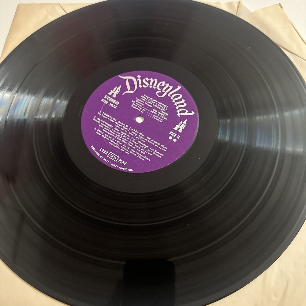 Walt Disney, 1965 Great Piano Concertos And Their Composers LP Record 3933 - Picture 7 of 16